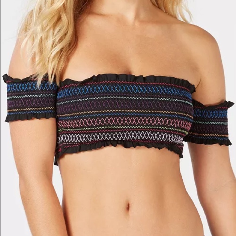 Bar III Off the Shoulder Bandeau Bikini Top 💕